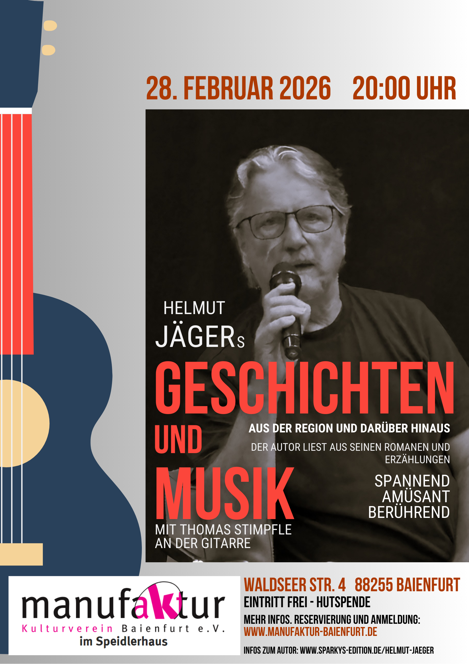 Lesungsplakat Helmut Jäger