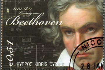 Briefmarke mit Abbildung Beethoven